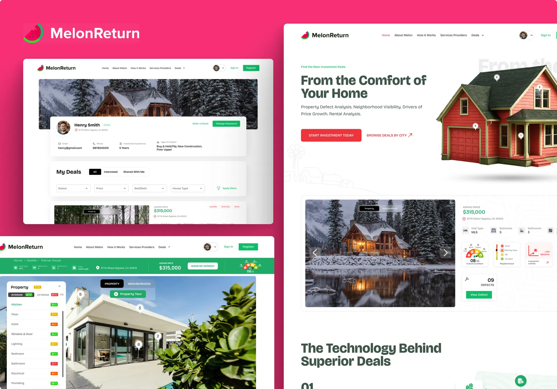 MelonReturn — Real Estate Investment Platform Design